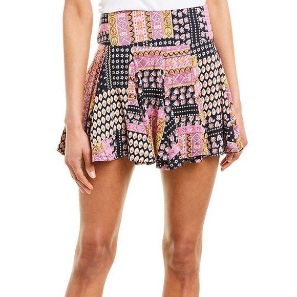 RAGA Dresses & Skirts - Raga Gigi Ruffled Mini Flounce Skirt Multicolor L